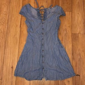 Short jean dress